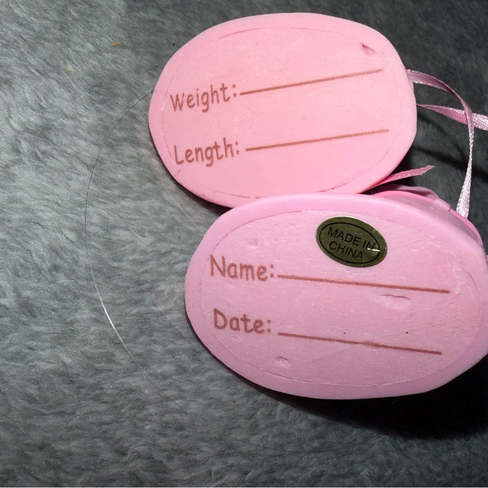 DecoPac Pink Booties Shoes Decoset Gender Reveal Girl Shower Party Cake Topper